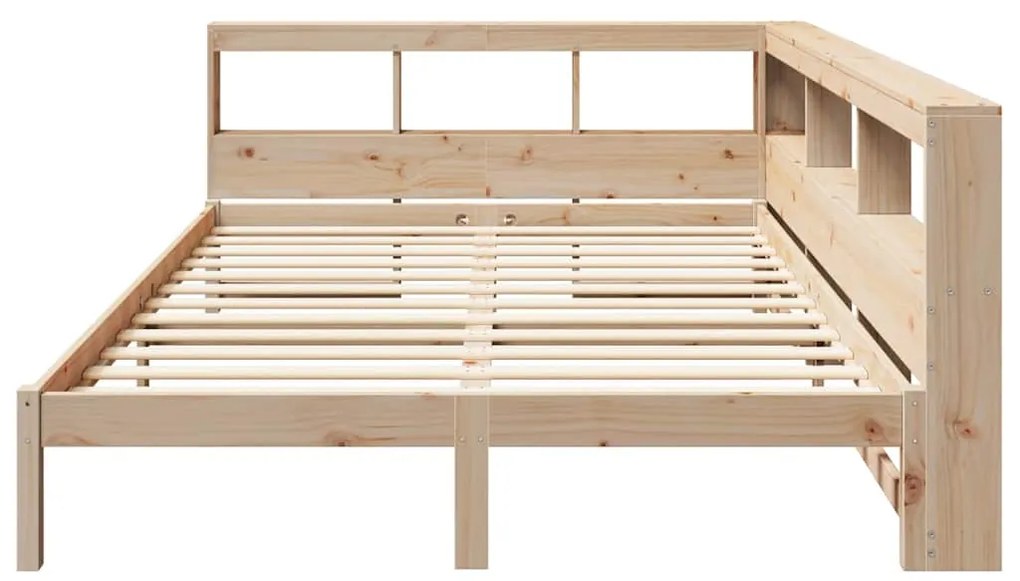 Cama com estante sem colchão 160x200 cm pinho maciço