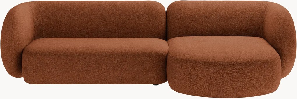 Sofá de canto modular em bouclé Kate (3 lugares)