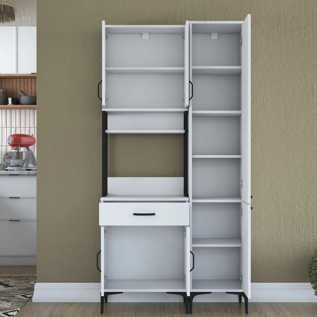 Armário Multiusos JE121 – Branco – 100x198,6x40 cm