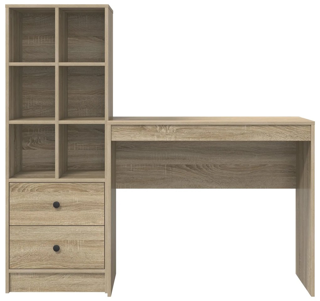 Mesa com Armazenamento Carvalho Sonoma Madeira Derivada