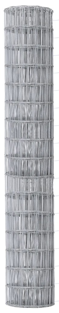 Cerca Euro da com 7 Postes 1.6x10 m Aço Galvanizado