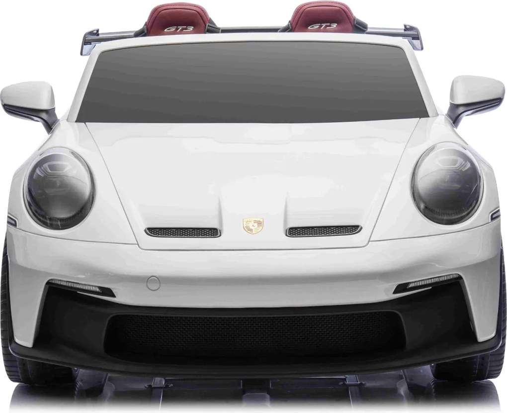 Carro elétrico para crianças Porsche 911 24V 4x4, 2 lugares, controlo remoto, entrada USB/AUX, motores de 200W, bateria de lítio, luzes LED licença OR