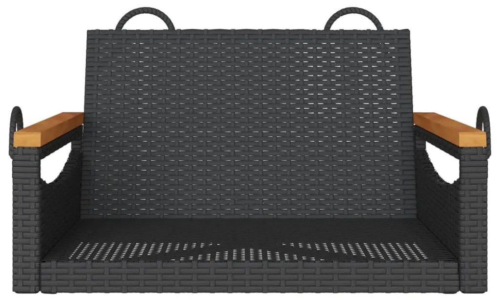 Banco baloiço 63x62x40 cm vime PE preto