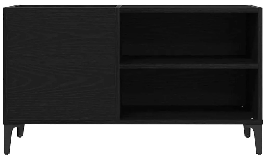 Armário de Gravação vidaXL Preto Carvalho 84,5x38x48 cm Madeira de eng