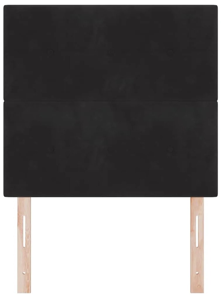 Cabeceira LED vidaXL Preta 100 cm em Veludo