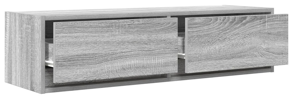 Aparador de TV vidaXL Cinza Sonoma 100x31x25,5 cm Madeira Derivada