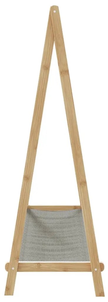 Roupeiro com prateleiras 106x34x102 cm bambu