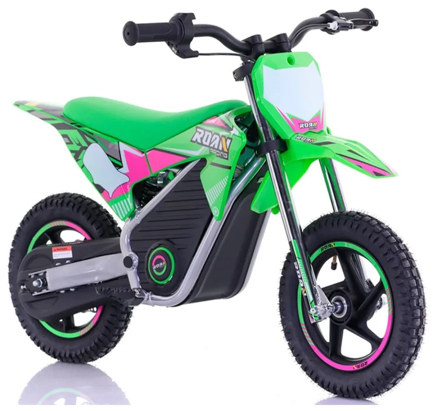 Mini moto eléctrica Warrior 150W MX150 12/12 Até 15 km/h C/ Limitador Verde