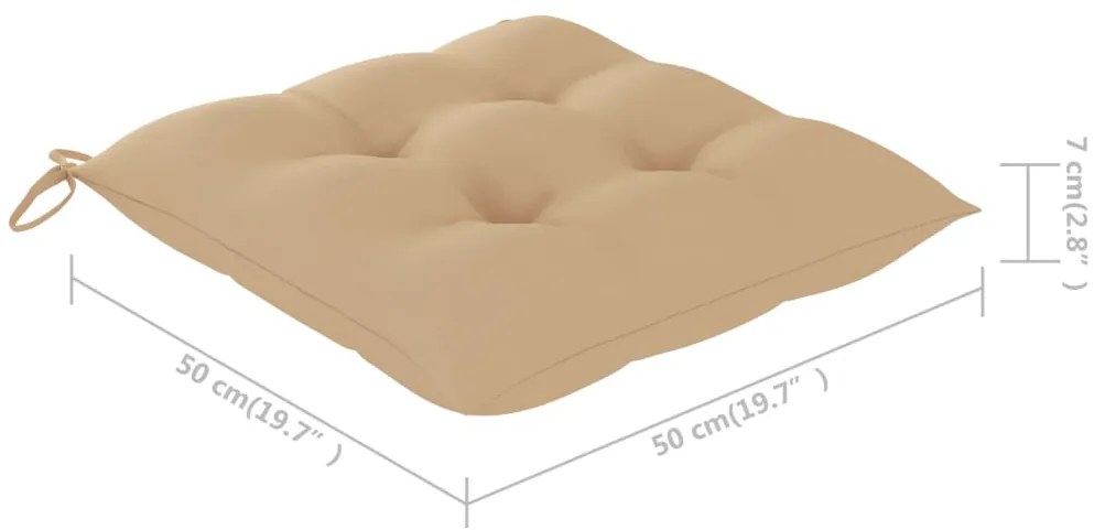Cadeiras de jantar p/ jardim 8 pcs c/ almofadões acácia maciça