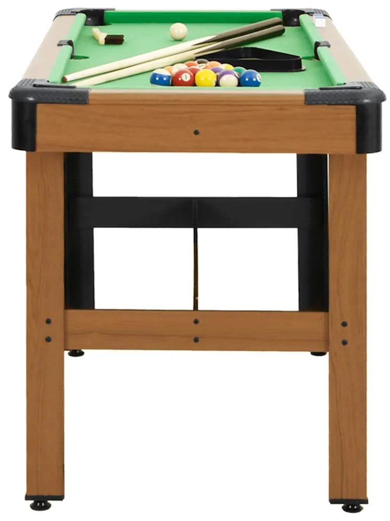 Mesa de bilhar 122x61x76 cm castanho