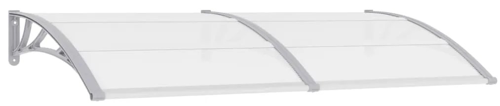 45630 vidaXL Toldo de porta 200x100 cm PC cinzento