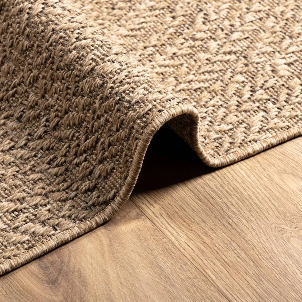 Tapete ZIZUR 80x150 cm aspeto de juta interior e exterior