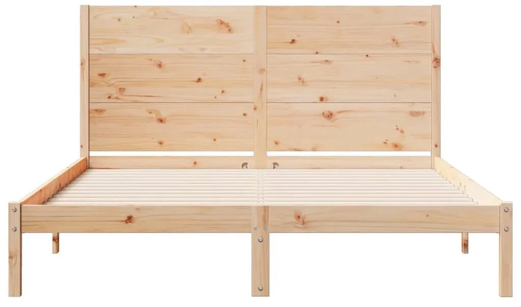 Cama extra longa sem colchão 160x220 cm madeira maciça