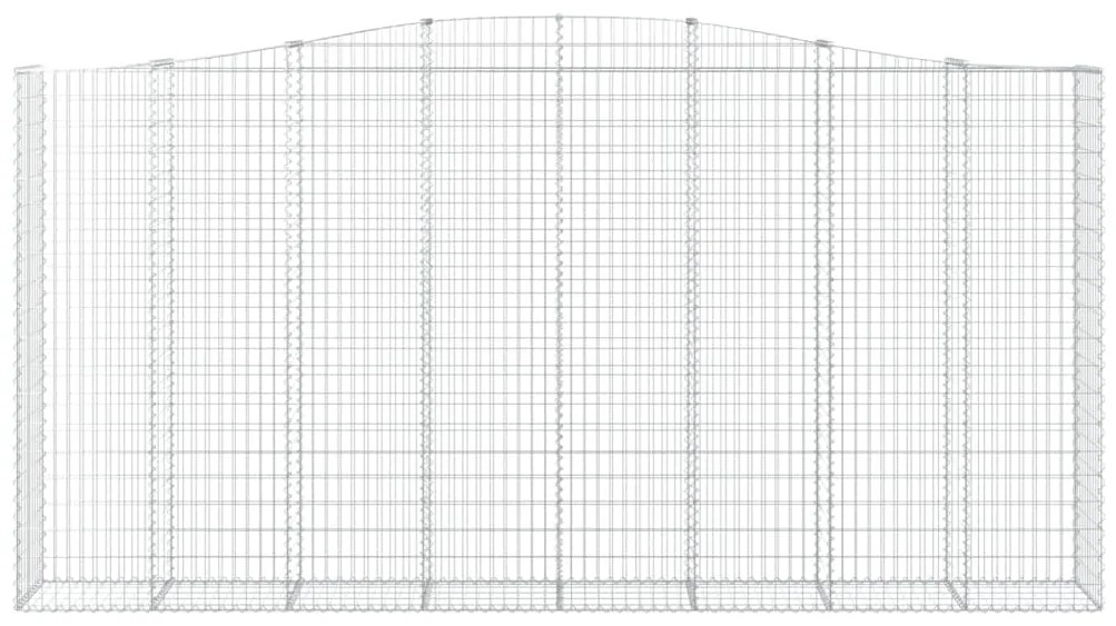 Cestos gabião arqueados 3pcs 400x50x200/220cm ferro galvanizado
