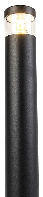 Candeeiro de exterior moderno preto 100 cm IP44 com LED - Roxy Moderno