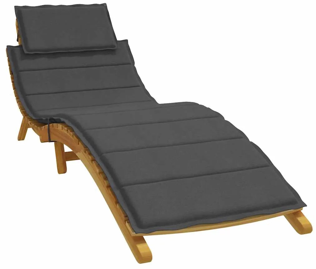 vidaXL Almofadão para espreguiçadeira 186x58x4cm mesclado tecido