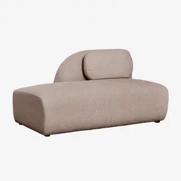 Módulo Divã Esquerdo Para Sofá Modular Em Chenille Coquette Chenille Castanho Trigo - Sklum