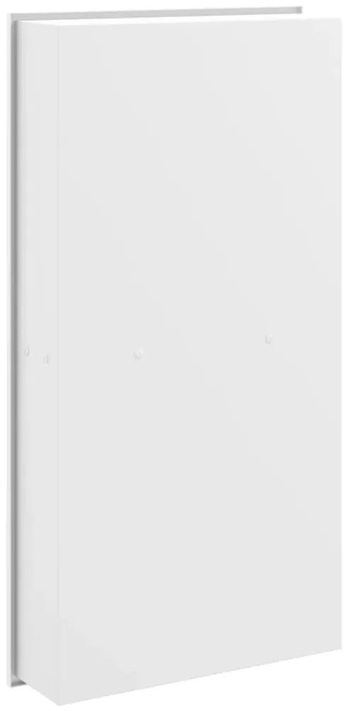 Nicho parede p/ duche 32x62x9 cm aço inoxidável branco mate