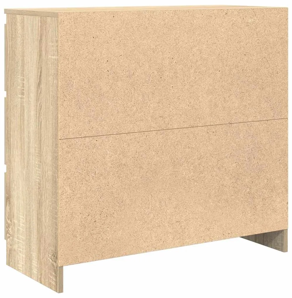 Aparador 80x35x76 cm deriv. de madeira carvalho sonoma