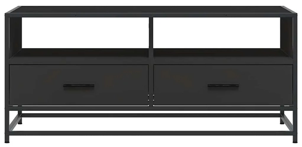 Mesa de centro 100x50x45 cm derivados de madeira/metal preto