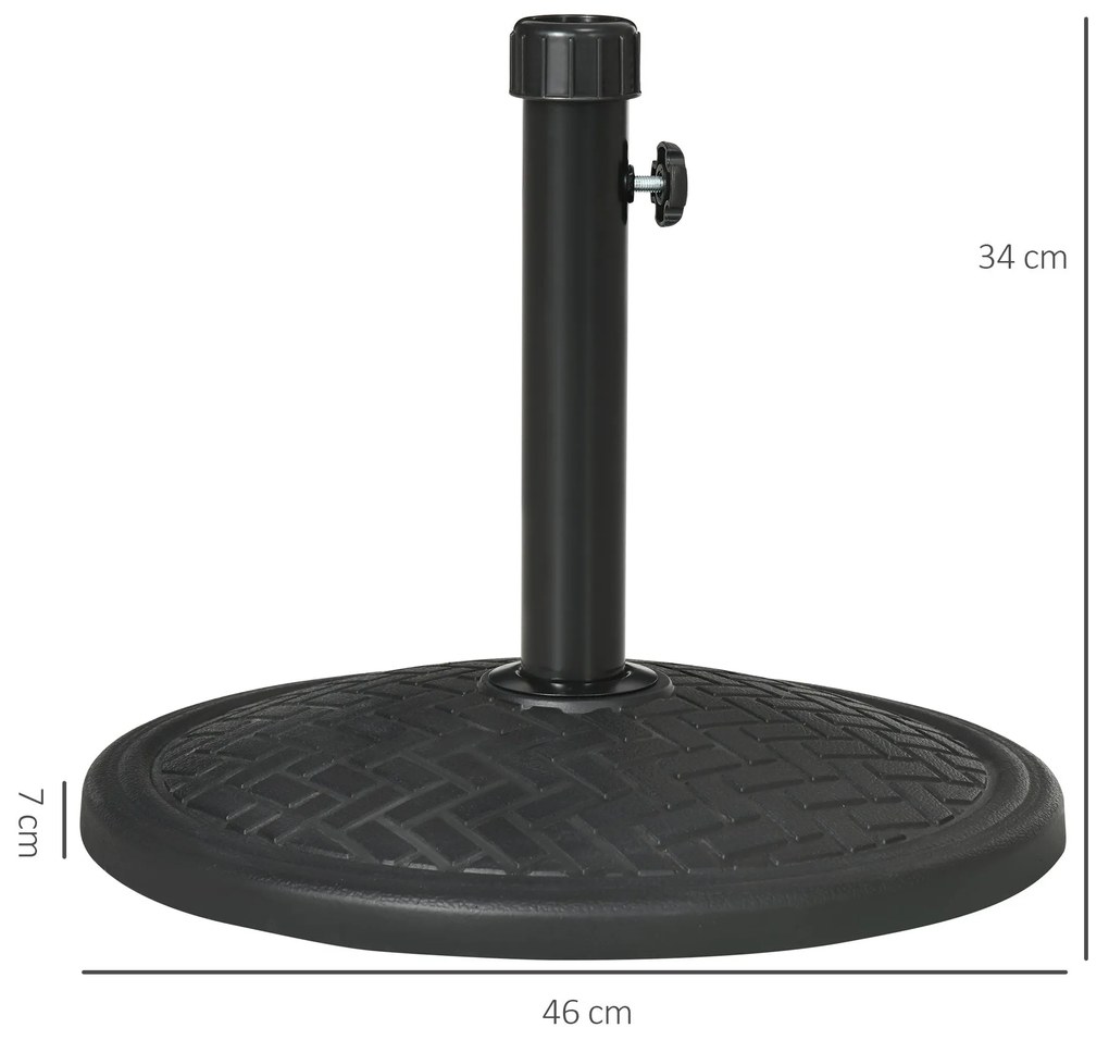 Base para Chapéu de Sol de Cimento Suporte para Chapéu de Sol de 14 kg