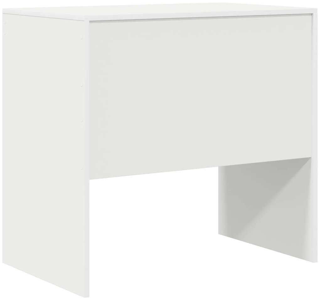 Mesa Branca 80x50x76 cm Madeira Revestida