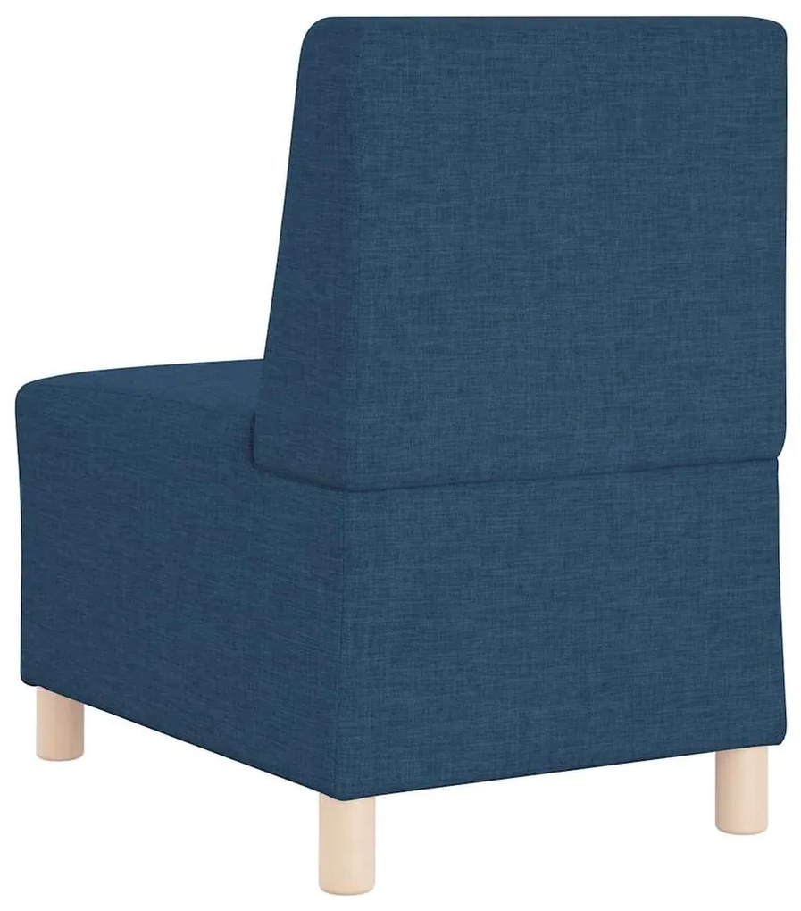 Cadeira de Sofá Cinza Claro 55 cm em Tecido 2 pcs Azul