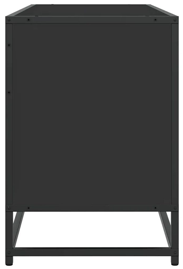 Móvel para TV 150x35x41 cm derivados de madeira/metal preto