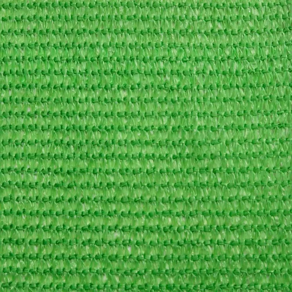 Para-sol estilo vela 160 g/m² 2,5x2,5x3,5 m PEAD verde-claro