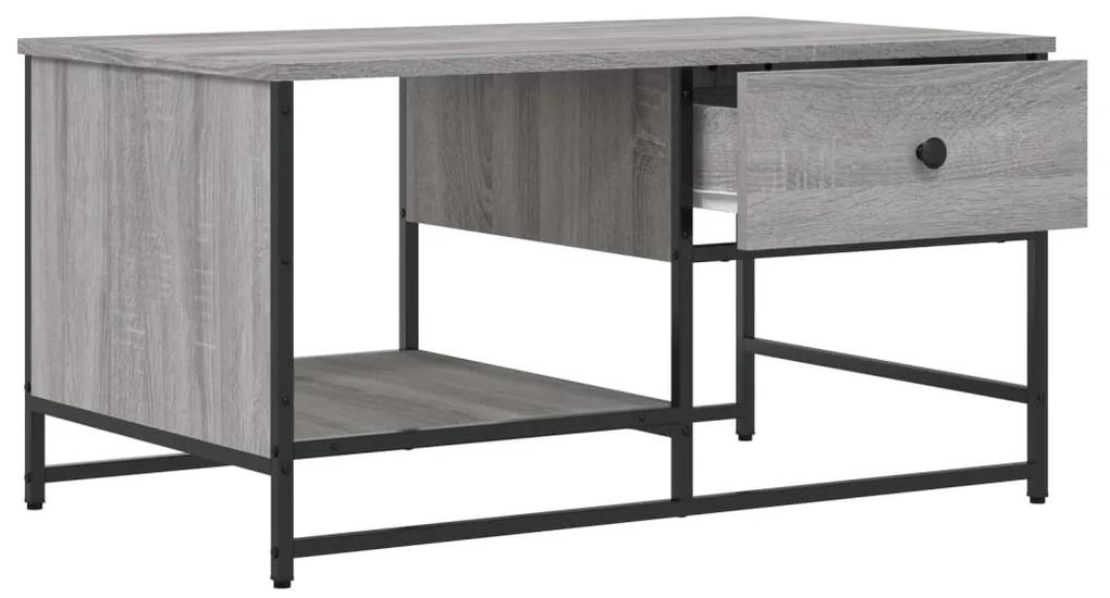 Mesa de centro 85,5x51x45 cm derivados de madeira cinza sonoma