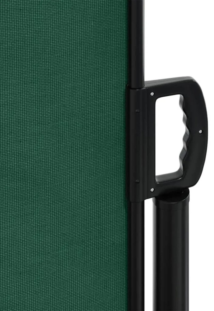 Toldo lateral retrátil 160x600 cm verde-escuro