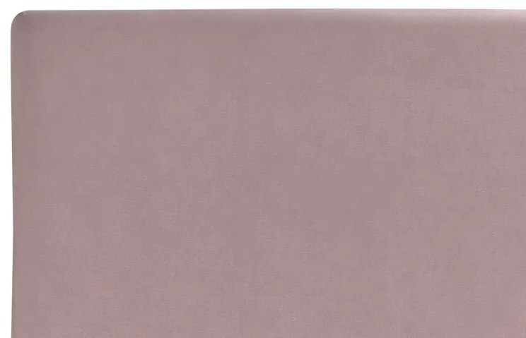 Cama de solteiro em veludo rosa 90 x 200 cm FITOU Beliani