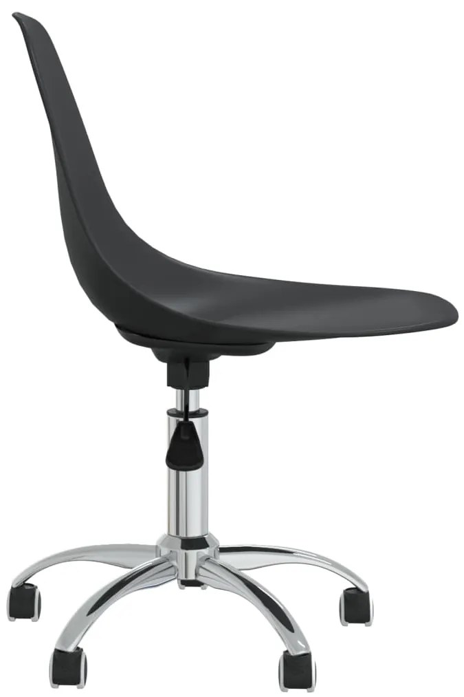 Cadeiras de jantar giratórias 2 pcs PP cinzento-claro