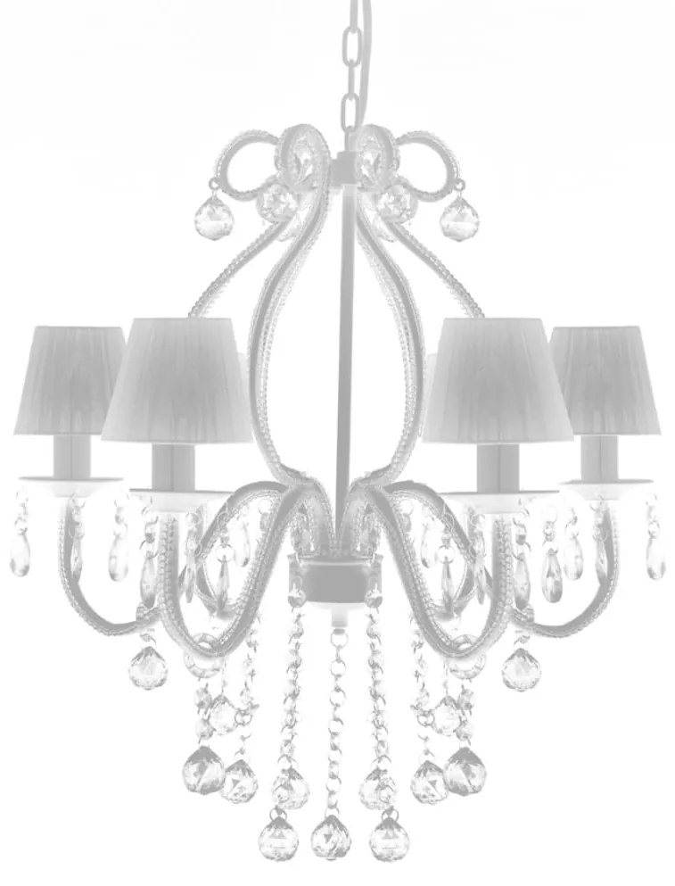 Lustre com 2300 cristais branco