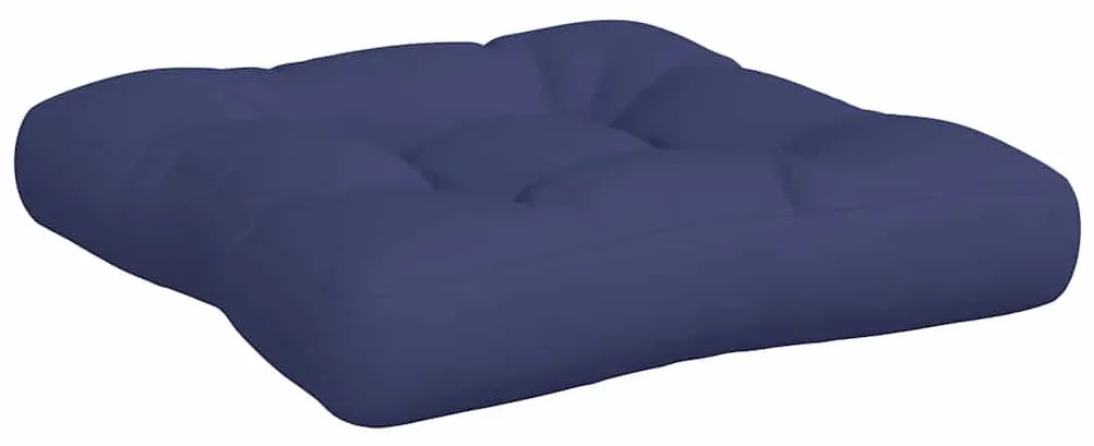 Almofadões p/ sofá de paletes 3 pcs tecido oxford azul-marinho