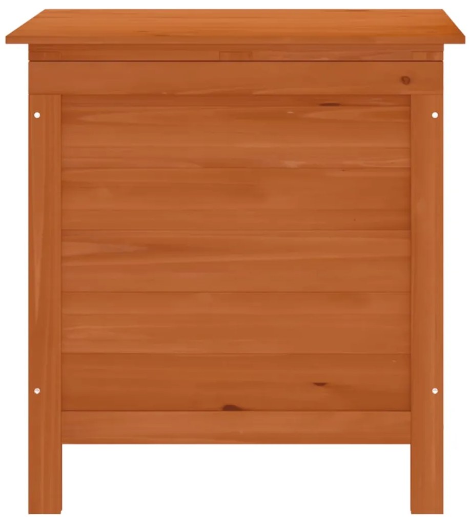 Caixa de arrumação p/ jardim 50x49x56,5cm abeto maciço castanho