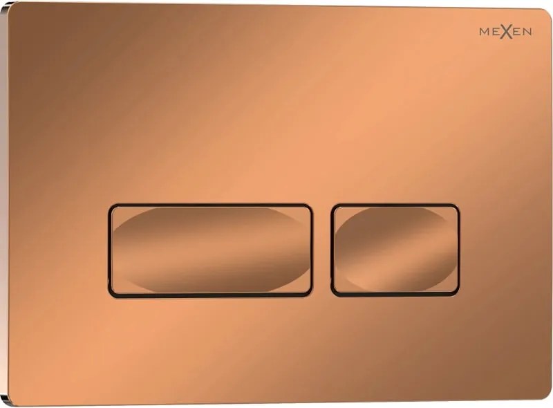 Mexen Tex 04 botão de descarga, ouro rosa brilhante - 6104-09