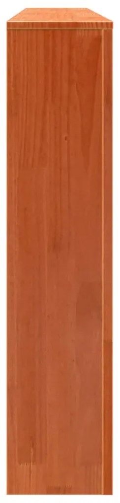 Cobertura de radiador 169x19x84 cm pinho maciço castanho cera