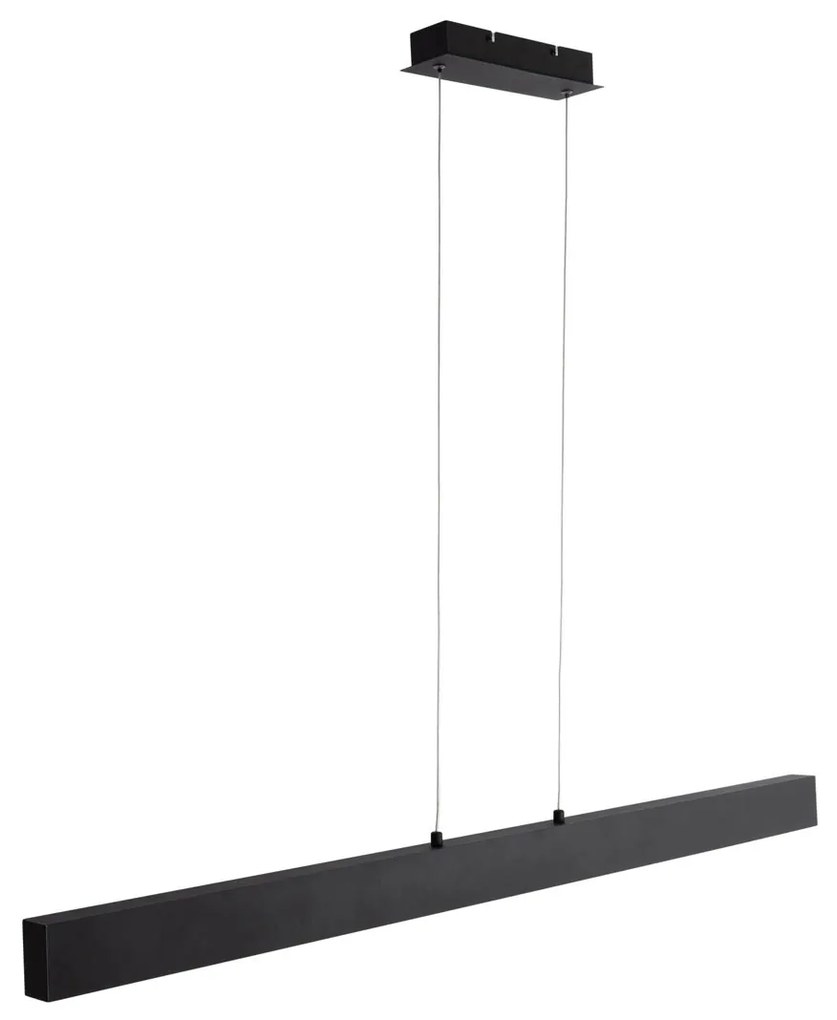 Candeeiro Suspenso Preto com LED, Regulável em 3 Passos (2700-4000K) e Interruptor DIP - Keane