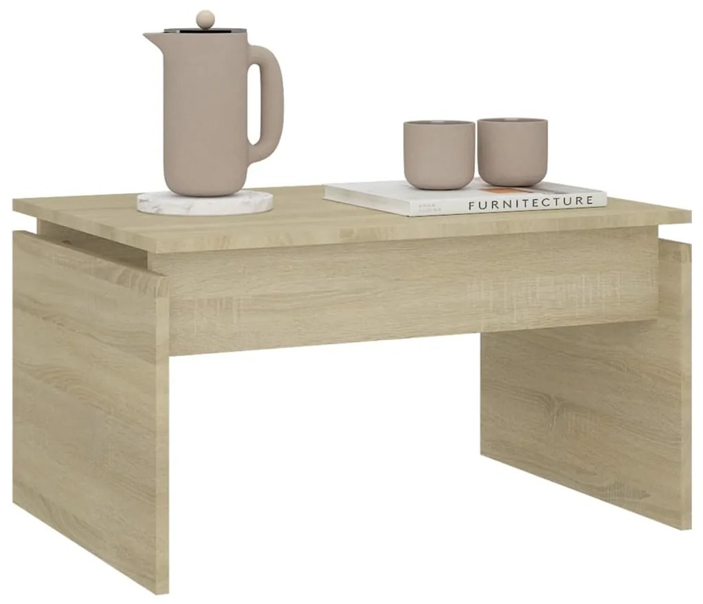 Mesa de centro 68x50x38 cm derivados de madeira carvalho sonoma
