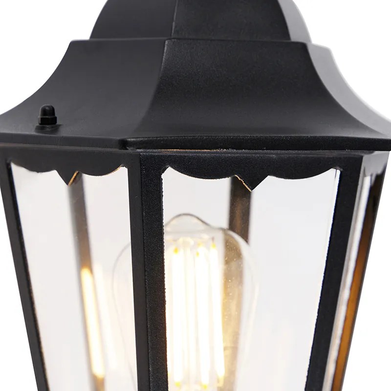 Candeeiro de parede exterior clássico preto IP44 - Havana Up