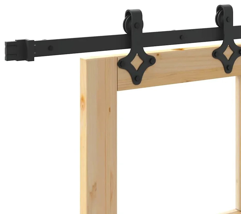Conjunto de Porta Deslizante vidaXL com Conjunto de Hardware 83x202 cm