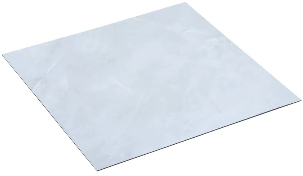 Tábuas de soalho autoadesivas 20 pcs 1,86 m² PVC mármore branco
