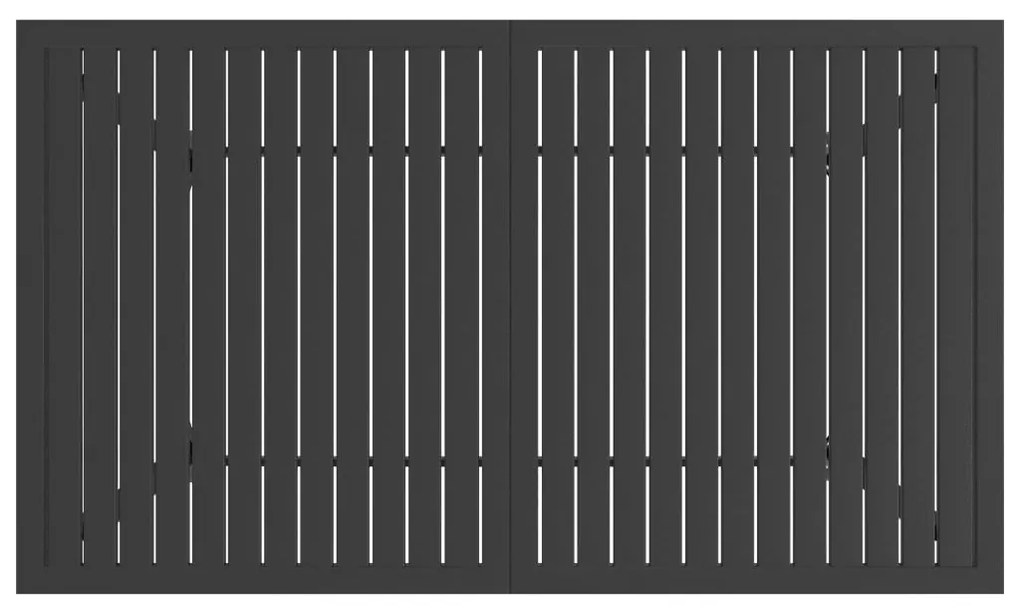 Mesa de jardim 140x80x72 cm aço antracite