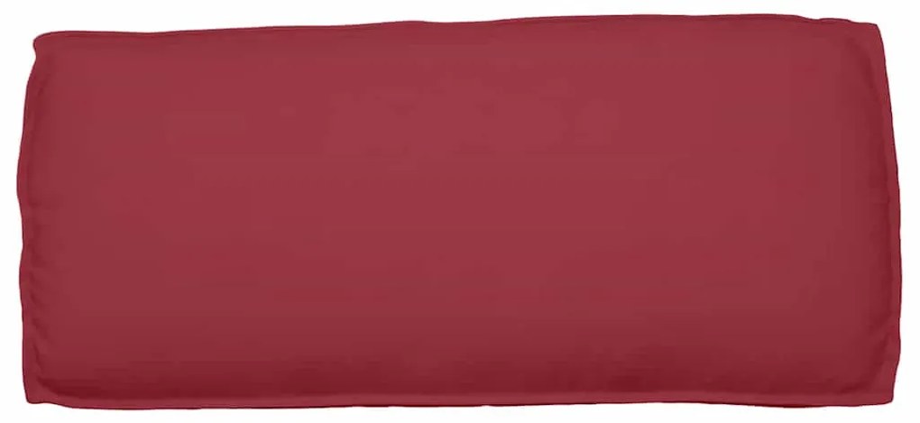 Almofada para Palete - Assento e Costas Vermelha Bordô, 120 x 50 x 12