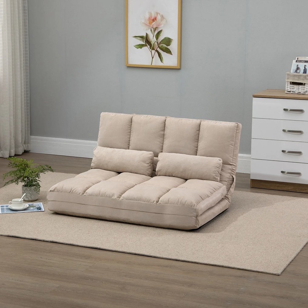 Poltrona-cama dobrável - Poltrona-cama - Encosto reclinável com 14 posições - 2 almofadas