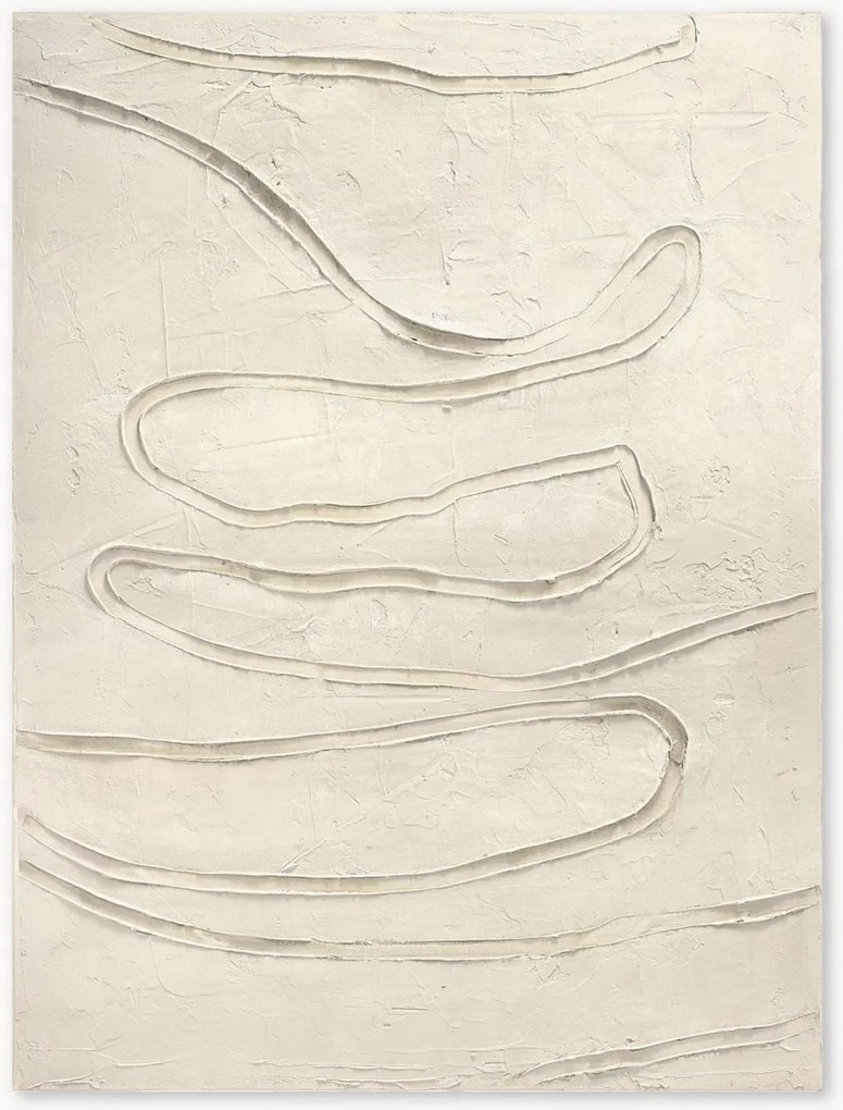 Quadro em tela pintado à mão Track The Line