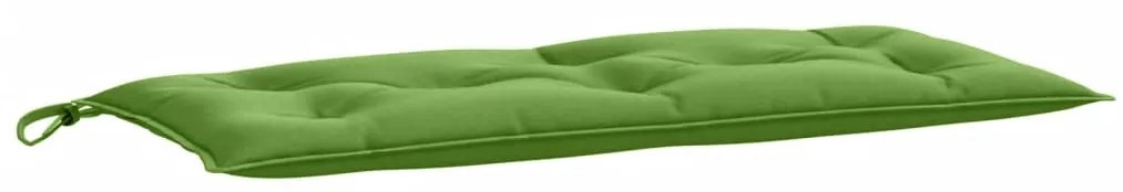 Almofadões banco jardim 2pcs 100x50x7cm mesclado tecido verde