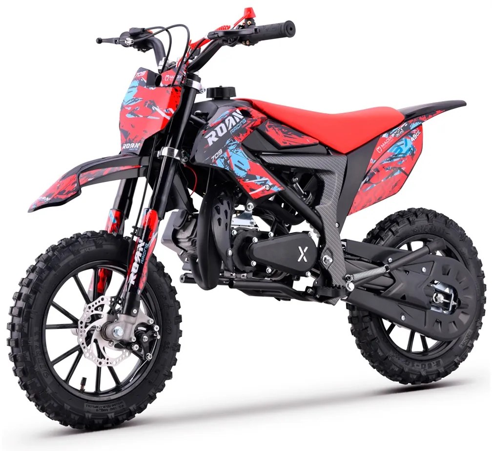 MINI MOTO PARA CRIANÇAS MiniCross Roan 709 gasolina 49cc 4.5CV Vermelha