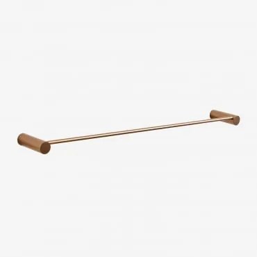 Toalheiro De Parede De Aço Inoxidável Devon Com Barra (↔︎60 Cm) Amarelho Ouro Rousa - Sklum